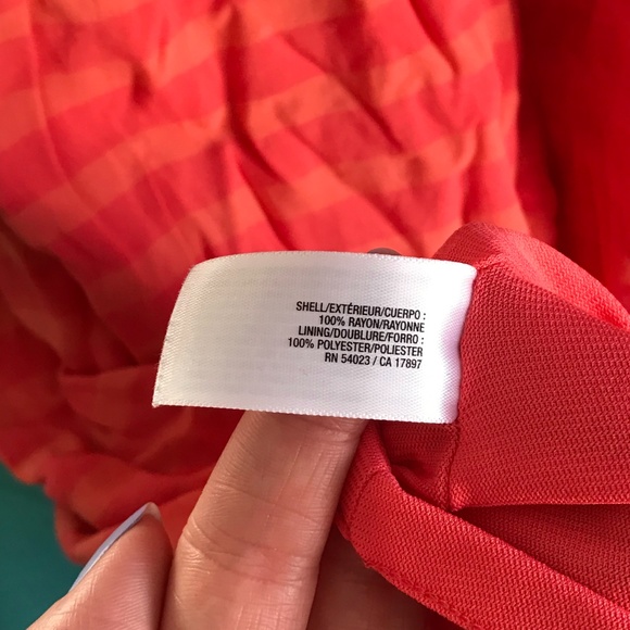 Old Navy Striped Neon Pink Orange Peach Dress XL - Picture 7 of 10